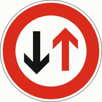 Produktbild von NOBRAND - Verkehrszeichen 208 Vorrang des Gegenverkehrs RA2