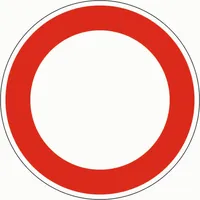 Produktbild von NOBRAND - Verkehrszeichen 250 Verbot für Fahrzeuge aller Art RA2