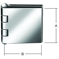 Produktbild von Vormann - Wagentürscharnier Eisen blank, 50 x 80mm, Stift-ø6mm ungebohrt