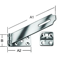 Produktbild von Vormann - Sicherheits-Überfalle Stahl verzinkt, 85/30 x 35mm, mit Ösenplatte