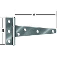 Produktbild von Vormann - T-Band Stahl verzinkt, 146 x 68mm, gerollt, Eisenstift, versenkte Sch