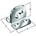 Produktbild von Vormann - Tür-Ösenplatte, für Überfalle, Stahl