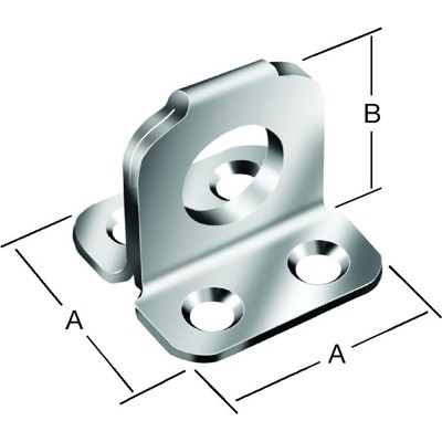 Produktbild von Vormann - Tür-Ösenplatte, für Überfalle, Stahl