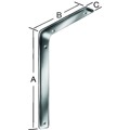 Produktbild von Vormann - 3F-Konsole Stahl weiß, 160 x 105 x 40mm, Löcher innen versenkt