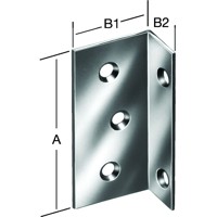 Produktbild von Vormann - Breitwinkel Stahl verzinkt, 75 x 48/22mm, ungleichschenklig, innen ve