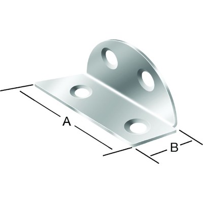 Produktbild von Vormann - Spanplattenwinkel Stahl verzinkt, 40 x 20mm, innen versenkt