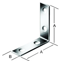 Produktbild von Vormann - Stuhlwinkel Stahl verzinkt, 100 x 20mm, innen versenkt