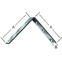 Produktbild von Vormann - Stuhlwinkel Stahl verzinkt, 150 x 25mm, stark, innen versenkt