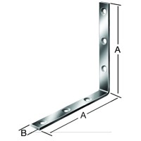 Produktbild von Vormann - Winkel stark Stahl verzinkt, 60 x 20mm, innen versenkt