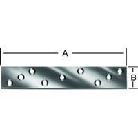 Produktbild von Vormann - Verbindungsblech Stahl verzinkt, 170 x 30mm, versenkte Löcher