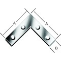 Produktbild von Vormann - Möbel-Flachwinkel Stahl verzinkt, 40 x 10mm, versenkte Löcher