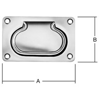 Produktbild von Vormann - Einlass-Kistengriff Stahl verzinkt, 100 x 80mm, ähnlich DIN 3135