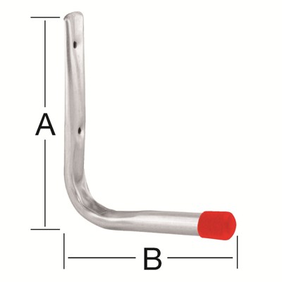 Produktbild von Vormann - Wandhaken/Deckenhaken Stahl verzinkt, 165 x 150mm, mit roten Endkappe