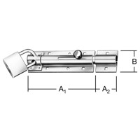 Produktbild von Vormann - Türschlossriegel,mit Schlaufe,abschließbar,gerade,130x43,5, silber