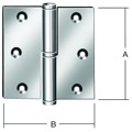 Produktbild von Vormann - Türscharnier Edelstahl (V2A), 90x90mm, gerollt, aushebbar, Edelstahls