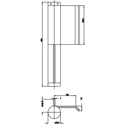 Produktbild von FRIDAVO - Anschweißband 22A, 2-teilig, DR,195mm blank