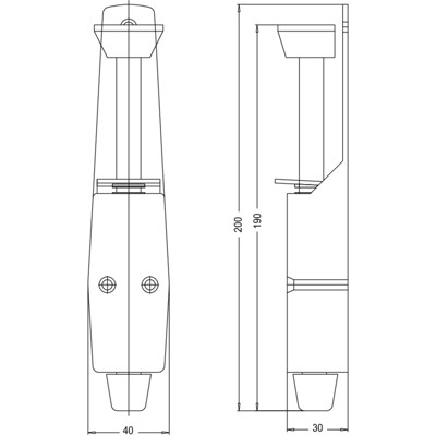 Produktbild von FRIDAVO - Türfeststeller Nr.90, Hub 30mm