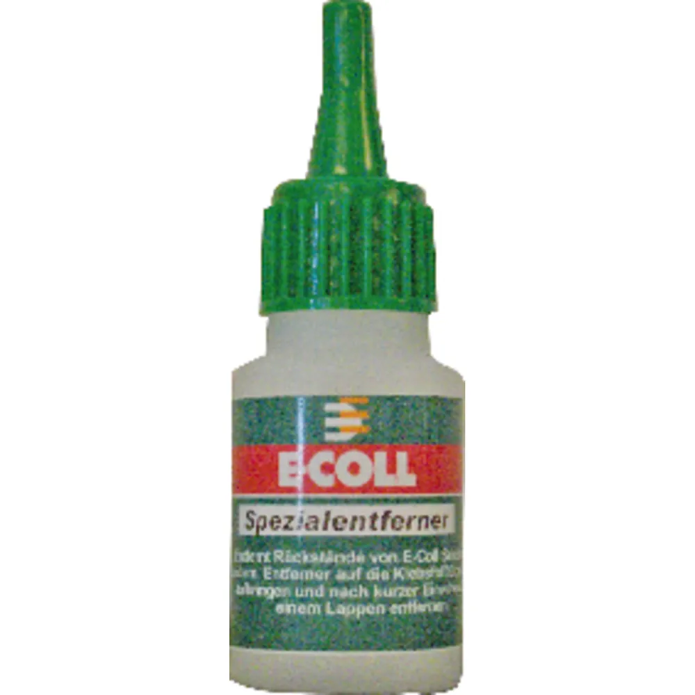 E-COLL Spezialentferner für Sekundenklebstoff silikonfrei 20ml Flasche Produktbild img2 L