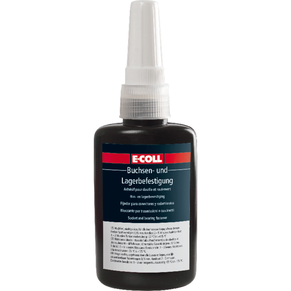 E-COLL Buchsen-/Lagerklebstoff hochfest, niedrigviskos, grün 50ml Flasche Produktbild img2 L