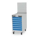 bedrunkahirth Mobiler Schubladenschrank Tiefe 736 mm, R 18-24, 7 x Schublade, Maße in mm (B x T x H): 555 x 736 x 990 Produktbild img2 S