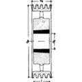 Produktbild von PTS-Strongbelt - Keilriemen-Scheiben SPZ/10 4-rillig, 132mm