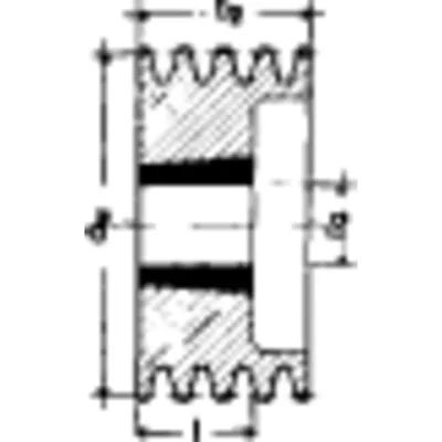 Produktbild von PTS-Strongbelt - Keilriemen-Scheiben SPB/17 6-rillig, 300mm