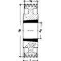 Produktbild von PTS-Strongbelt - Keilriemen-Scheiben SPB/17 6-rillig, 300mm