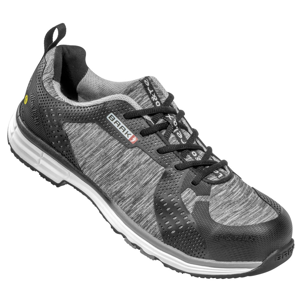 BAAK® Sicherheitshalbschuh Conner Ultralight 5001, S1 SRC ESD, grau/schwarz, Größe 39 Produktbild img1 L
