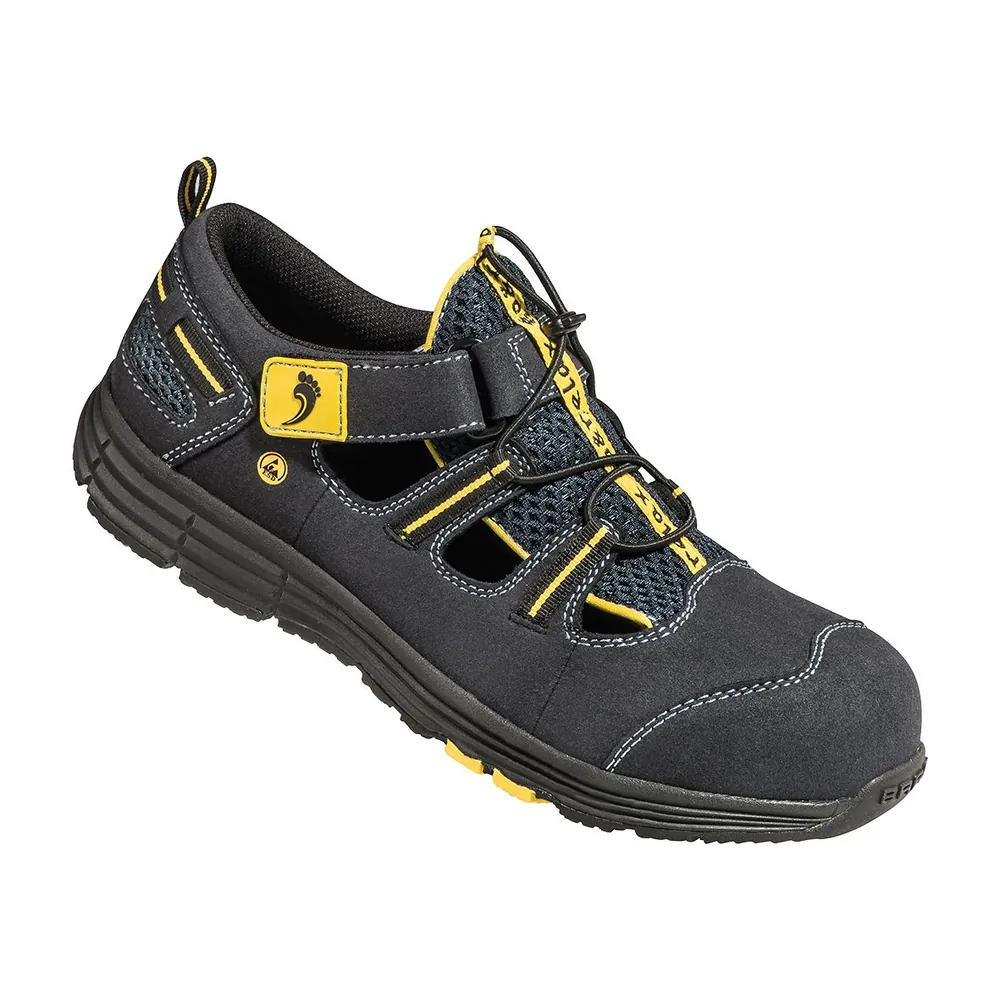 BAAK Sicherheitssandale Rene2 Sports light 72112, S1P SRC ESD, grau/gelb Produktbild img1 L