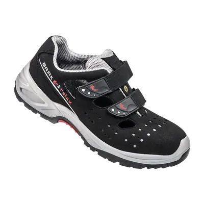 Produktbild von BAAK® - Sicherheitssandale Hardy Industrial 7227, S1P SRC ESD, schwarz/grau, W1