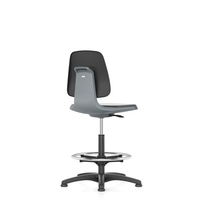 stuhl labsit 3 anthrazit kunst-leder, rollen