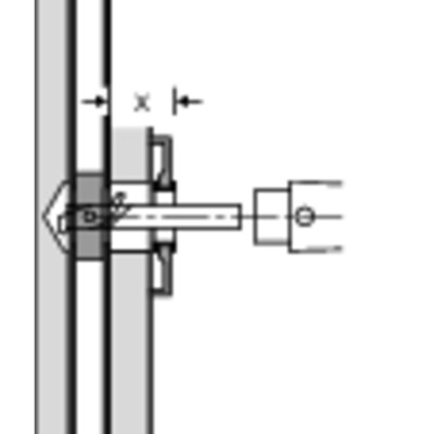 Produktbild von FSB - Wechselstift 05 0116, 8/10x75mm,Maß X 35-39 verzinkt, mit Madenschrauben