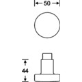 Produktbild von FSB - ABT-Knopflochteil, 08 0829, Aluminium, DIN Links-Rechts,VK8, alum.silb. e