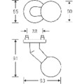 Produktbild von FSB - ABT-Knopf, auf Rosette 23 0846,VK8, edelstahl matt