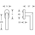 Produktbild von FSB - DK-Fenstergriff,abschließbar 34 1076, Standard, 7/34, ER