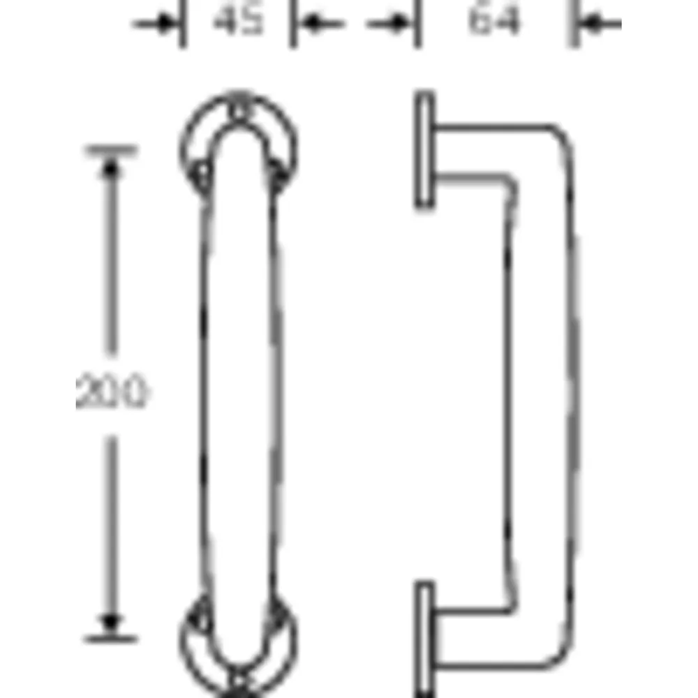 FSB MB-Bügelgriff, 36 3601,B45,H64mm, naturfarbig, eloxiert Produktbild img2 L