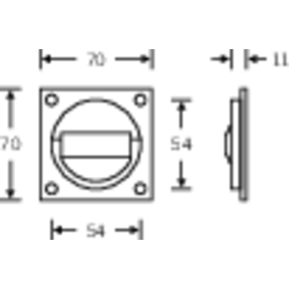 FSB Muschelgriff 42 4204,70x70,mit Ringgriff,UG,F1 Produktbild img2 L