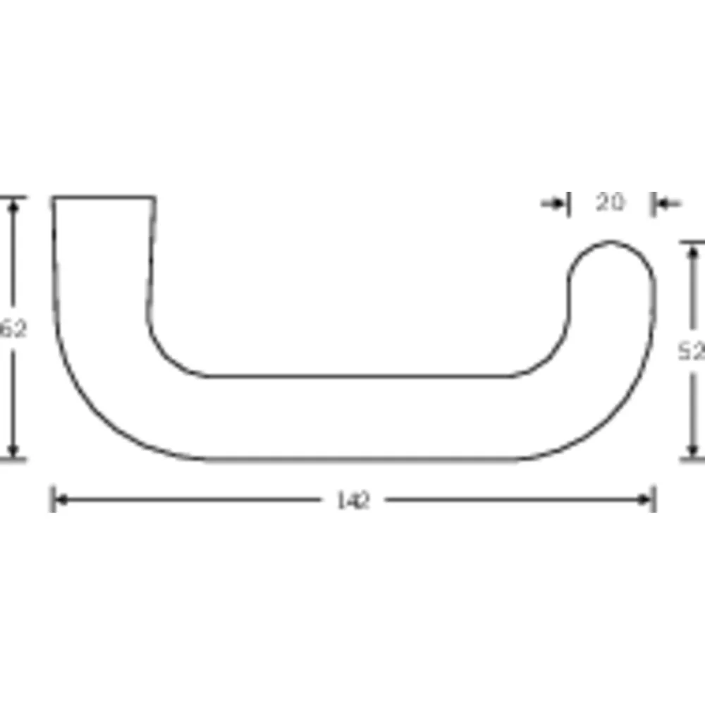 FSB Drückerlochteil ASL® 10 1146, 8mm,naturfarben eloxiert Produktbild img2 L