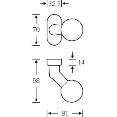 Produktbild von FSB - Knopf 07 0846,ov.,ähnl.RAL 9016,o.No.