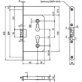 Produktbild von BMH - Fallenschloss 1839,PZW72/8,D65,F20x235rd