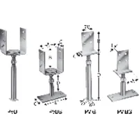 SIMPSON Strong-Tie Stützenfüße PVD, PVDB, PVI und PVIB Produktbild