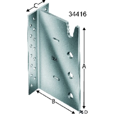 Produktbild von SIMPSON Strong-Tie® - Balkenträger BT4, Stahl verzinkt, BT4 120-B