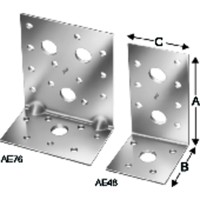 Produktbild von SIMPSON Strong-Tie® - Winkelverbinder ohne Rippe, Stahl verzinkt, AE 48