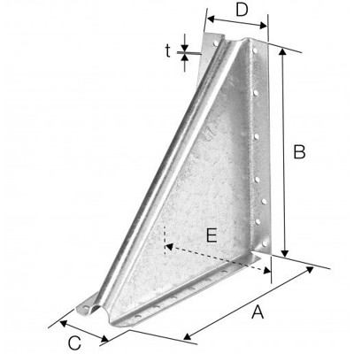 Produktbild von SIMPSON Strong-Tie® - Knagge, Stahl verzinkt, KNAG 210-B