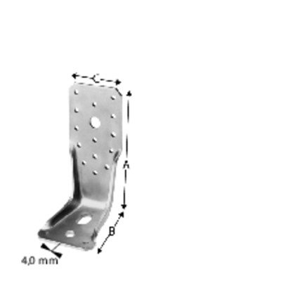 Produktbild von SIMPSON Strong-Tie® - Winkelverbinder seitl. Aussteifung u. Langloch, Stahl ver