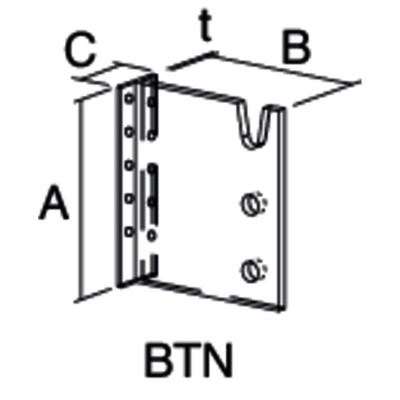 Produktbild von SIMPSON Strong-Tie® - Balkenträger BTN, Stahl verzinkt, BTN 90-B