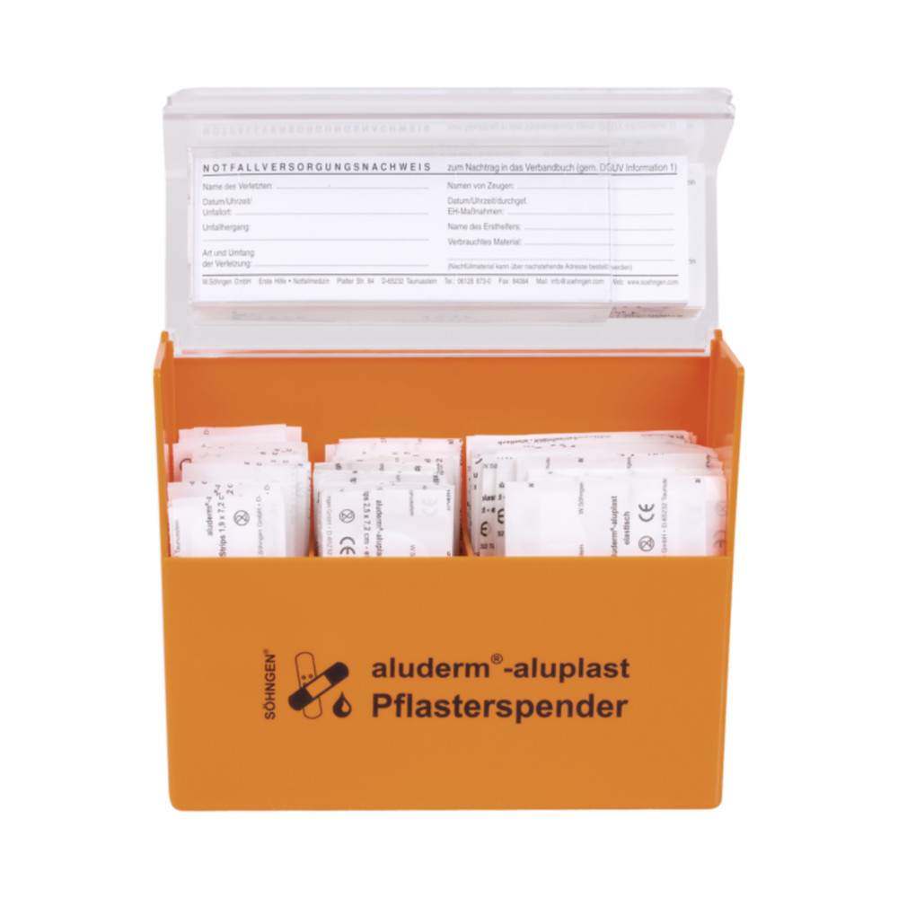 SÖHNGEN® Pflasterspender (gefüllt) aluderm®-aluplast, orange 115 Stück Produktbild img2 L