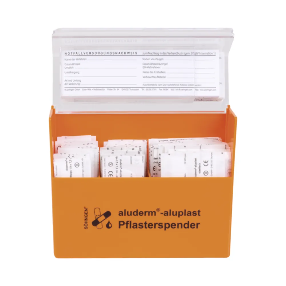 SÖHNGEN Pflasterspender (gefüllt) aluderm®-aluplast, orange 115 Stück Produktbild img2 L