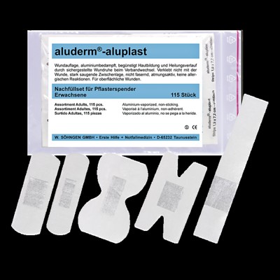 Produktbild von SÖHNGEN® - Nachfüll-Set aluderm®-aluplast, komplett 115 Stück