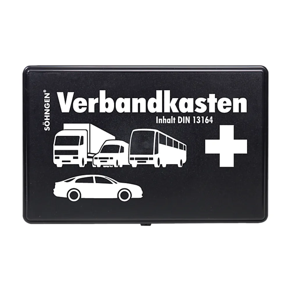 SÖHNGEN Verbandkasten KFZ, Kunststoff DIN EN 13164 schwarz Produktbild img1 L